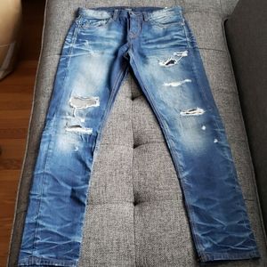 Pull&Bear Premium Slim Distressed Blue Jeans Mex32
